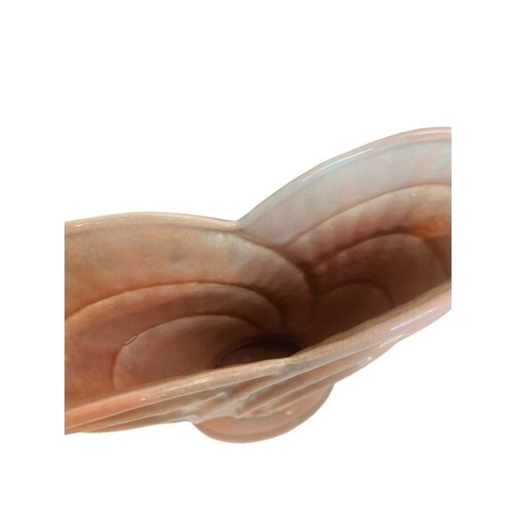 Artistic California 502 Pink Blue Fan Vase Art Deco Style Pottery 9"h x 12"h x 3 - Picture 4 of 10